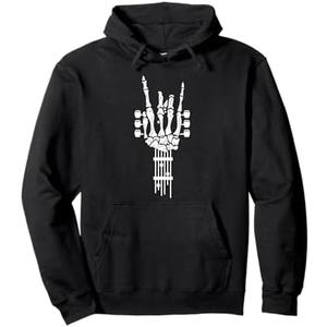 Rock and Roll Punk Rock Band Concert Guitar Accessories Gift Pullover Hoodie Mens L