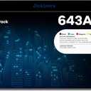 643A Black Cyan Yellow Magent Toner Cartridge | Replacement for HP 643A Q5950A Q5951A Q5952A Q5953A Toner Cartridge Works with HP Color 4700 4700dn 4700dtn 4700n Printer