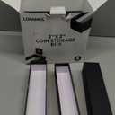 lonamos 8 Pcs Coin Storage Box - 2" 2" Coin Holders Boxes, Coin Slab Storage Box, Coin Holders for Collectors, Coin Collecting Supplies, Protect Collecting Coin Flips for Cardboard Cases (Black)