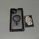 TOCOL for iPhone 15 Plus Case, Compatible with Magsafe, Full Camera Protection, Built-in Magnetic Ring, Drop Protection, Translucent Matte Phone Case for iPhone 15 Plus 6.7 inch (Black)