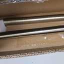 Room Darkening Curtain Rod, Wrap Around Design, Extra-Thick 1-Inch Diameter Single Drapery Rod, Extendable Metal Rod Set for the Blackout Curtains and Sheer (Antique Bronze, 84-120")