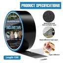 SIKEDEPRO Joist Tape for Decking 2'' X 50',4 Rolls Weatherproof Butyl Tape for Decking,Butyl Sealant Tape,Deck Flashing Tape, Ideal for Wood Decks Beams Roof, Outdoor Construction Use