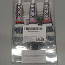 b7000 Adhesive Glue for 7500Pcs Green Rhinestones for Crafts Clothing Clothes, Dark Emerald Green Flatback Gems Diamonds for Fabric Football, Half Flat Back Crystals 2mm 3mm 4mm 5mm Mixed