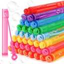 Roberly Mini Bubble Wands Party Favors, Assortment 8 Color Fun Bulk Bubble Maker for Girls Boys Birthday Party Treats Carnival Game Classroom Prizes Bath Time Outdoor Summer Toy