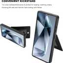 KIHUWEY for Samsung Galaxy S25 Ultra Case Wallet with Credit Card Holder, Flip Premium Leather Magnetic Clasp Kickstand Heavy Duty Protective Cover for Samsung Galaxy S25 Ultra 6.9" (Black)