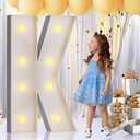 imprsv 3FT Marquee Letters, Mosaic Light Up Letters for Birthday Baby Shower Wedding Engagement Party Backdrop Decor, Large Marquee K for Party Decorations