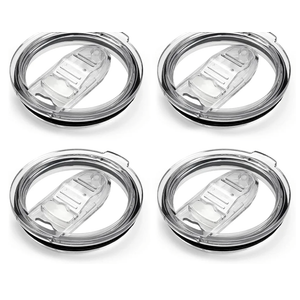 30oz Tumbler Replacement Lids,4 Pack Spill Proof Splash Resistant Covers,Replacement Classic Stainless Steel Tumblers lids fit for YETI Rambler,Atlin, Juro, SUNWILL, Umite Chef and More
