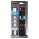 UltraPro Universal Remote Control for Samsung, Vizio, LG, Sony, Sharp, Roku, Apple TV, RCA, Panasonic, Smart TVs, Streaming Players, Blu-ray, DVD, 4-Device, Preset for Samsung, Black, 44235