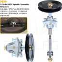 918-04865A Deck Spindle with 756-04129 Idler Pulley Replaces 618-04865A 918 04865A 918-04636 918-04636A 918-04865 for Craftsman LT2000 Cub Cadet 46" LTX 1046 LTX 1045 LTX1046 LTX1045 Tractors