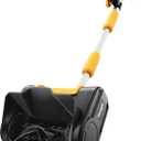 Cordless Snow Shovel Compatible with DeWalt 20V MAX Battery (Tool Only), 11" Lightweight Electric Snow Blower with 20FT Max Throw & Adjustable Handle, Snow Thrower for Driveway, Deck, Patio & Steps (Black+Yellow)