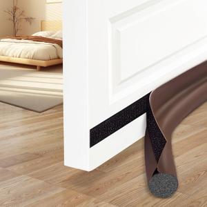 MAXTID Under Door Draft Stoppers 36 Inch White Door Draft Blocker Draft Stoppers for Bottom of Doors Seal Gap Reduce Wind/Breeze, Cold Air, Dust, Smoke, Door Seal Strips Sweeps