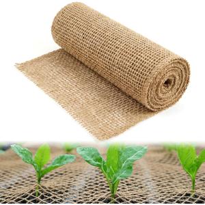 Erosion Control Blankets, 40 Inch x 15 ft, 60 Sq. ft. Coverage, Straw Garden and Landscape Cover, Seed Protector Cover, Jute Erosion Control, Soil Saver Mesh Blanket for Garden Farm