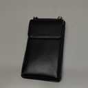 Claasico Crossbody Phone Purse for Women  RFID Phone Case Wallet w/Magnetic Closure & Separate Zipper Pocket Crossbody Bag (Black)