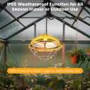 Hanging Chicken Coop Heater, 300W 2 Heating Levels Premium Waterproof Heaters for Chicks Brooder Pen, Duck, Pet House, Poultry, Greenhouse Plant