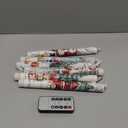 6 Pcs Christmas LED Flameless Candle Set Retro Vintage Santa Flameless Taper Candles with Battery Operated Snowman Celebration Candles with Remote for Winter Christmas Home Decor Gifts