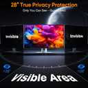 Privacy Screen for Computer Monitor 27 Inch, Anti-Blue Light Screen Protector for Eye Health, Hanging Type, Computer Screen Privacy Shield for Desktop Monitor, Suitable for Office or Home Use