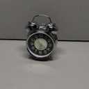 AYRELY Super Loud Alarm Clock for Heavy Sleepers Adults,Twin Bell Retro 4 Inch Silent Non-Ticking Quartz with Backlight, Luminous dial, Alarm Clocks for Bedrooms Bedside (Silver)