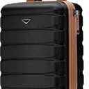 Flight Knight 21.5x15.5x9" Expandable Carry On Suitcase Hardside TSA Lock & USB C Port Lightweight Luggage Silent Double Spinner Wheels Maximum Canada Air Overhead Carry-On Bag Many Airlines Approved