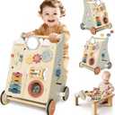Baby Push Walker with Wheels for 6-12 Months Boys Girls, Walking Toys for 1 Year Old Learning to Walk