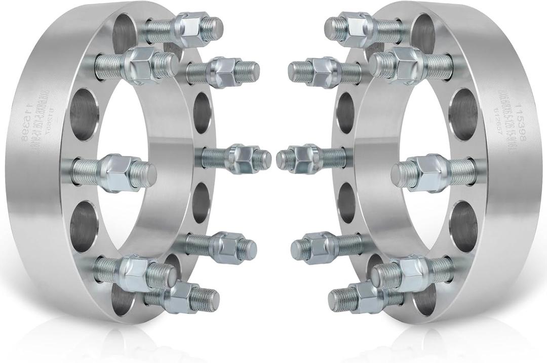 ECCPP 2PCS 8 Lug Wheel Spacers 1.5 inch 8x6.5 to 8x6.5 8x165.1mm 126.15mm CB 9/16" Studs Fits for ford F250 for Ram 2500 Ram 3500 W250 W300