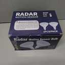 Radar Motion Sensor Outdoor Flood Light Bulbs, Dusk to Dawn LED Security Light E26 Base PAR38 Motion Activated 5000K Daylight, 15W(100-Watt Replacement), LED Light Bulbs for Porch, Driveways, 2 Pack