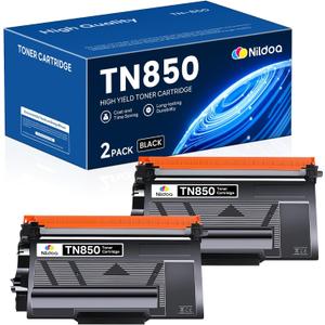 TN850 TN-850 Compatible for Brother TN-850 TN850 Toner Cartridge High Yield HL-L6200DW HL-L5200DW MFC-L5850DW MFC-L6800DW Printer Ink, TN8502PK Black