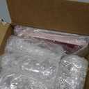 Kigeli 48 Pcs Christmas Reindeer Food Glass Jar Filled Glitter Attached Paper Card Christmas Eve Present Christmas Eve Gift, Christmas Party Favor, Christmas Eve Tradition (Red)