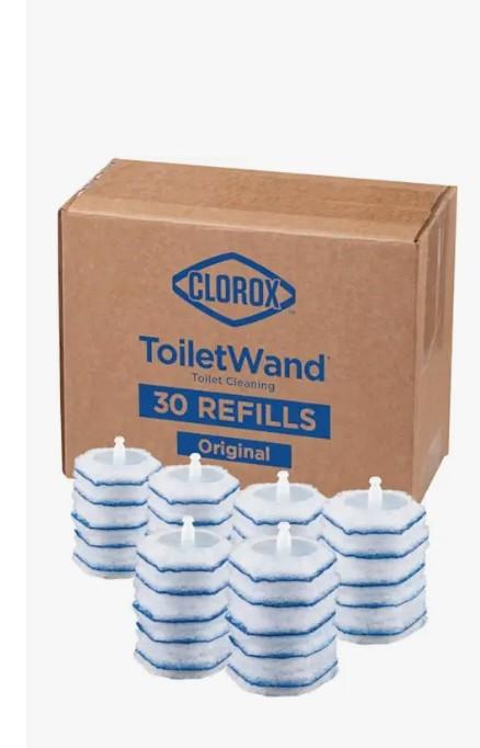 Clorox ToiletWand Disinfecting Refills, Disposable Wand Heads, 30 Count 
