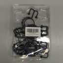 Shower Curtain Hooks, Goowin Shower Curtain Rings, Stainless Steel Black Shower Curtain Hooks, Shower Curtain Rings Rust Proof, Free Sliding Double Shower Hooks for Shower Curtain & Liners (Black)