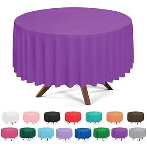 3 Pack Plastic Tablecloth Disposable Rectangular Table Cloth 54 x 108 Inch Table Cover for Parties
