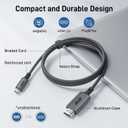 Acer USB C to HDMI Cable for Home Office 3.3FT (4K@60Hz), High-Speed Type C to HDMI 2.0 Braided Cord, Thunderbolt 4/3 Compatible with MacBook, iPhone 16/15 Pro/Max, iMac, iPad Pro, Galaxy S24, Surface