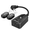 DEWENWILS Remote Control Outlet with 2 Wireless Remotes for Christmas Light, Weatherproof Remote Light Switch, 15 amp Heavy Duty Remote Controlled Light Switch, 100 FT, No Interference, UL Listed