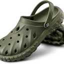 BULLIANT Men Clogs,Comfortable Mules Sandals for Men Women Cushioned Footbed Arch Support-EVA Ligthweight.42