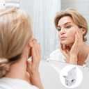 25Pcs Mirror Hangers for The Wall, Mirror Holder Clips, Clear Plastic Mirror Mounting Clips, Glass Retainer Clips Kit Crystal Mirror Hanging Hardware Frameless Kit for Wall and Fixed Mirror Box Door