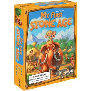 My First Stone Age Board Game - Fun, Educational Prehistoric Adventure! Resource Management Strategy Game, Family Game for Kids & Adults, Ages 5+, 2-4 Players, 15 Minute Playtime, Made by Z-Man Games