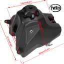 FVRITO Dirt Bike Gas Fuel Tank Compatible with 50cc 70cc 90cc 110cc 125cc CRF50 XR50 SSR TaoTao Coolster Baja DR49 SDG 107 Kazuma Thumpstar BSE Roketa Kayo with Gas Tank Cap Pit Bike Motorcycle Parts