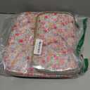 Lisianthus Floral Cute Lunch Bag for Women, Adult Reusable Lunch Box, Large Capacity Lunch Tote with Adjustable Shoulder Strap Floral-Pink