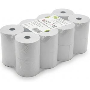 2 1/4" x 150' White Adding Machine Paper Rolls One Ply Register/Calculator/10-Key Paper for Printing Calculators and Registers 16 Rolls