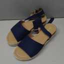 DREAM PAIRS Women's Platform Espadrilles Casual Ankle Strap Wide Wedge Sandals Comfortable Dressy Summer Shoes, 8.5