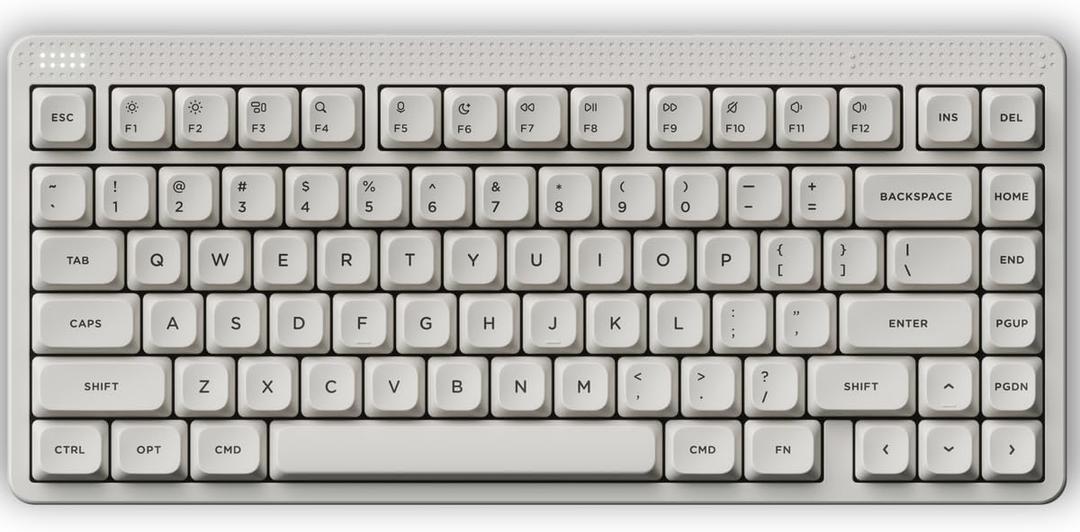 nuphy Node75 Wireless Mechanical Keyboard, 75% Hot Swappable Custom Low Profile Keyboard, 84 Keys Computer Gaming Keyboards, Supports Touch Gestures, PBT Keycaps, RGB Backlit, Bluetooth/2.4GHz/USBC