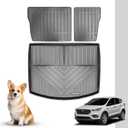 All-Weather Cargo Mats Compatible for Ford Escape Trunk Mat Backrest Mat,Trunk Mat Rear Seat Back Cargo Cover Protector Fit for Ford Escape 2013 2014 2015 2016 2017 2018 2019 Accessories