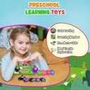 Easter Basket Stuffers Gifts for Kids Boys Girls 3Pcs Color Sorting Sensory Toys for Kids with Autism Toddler Toys for Airplane Travel Road Trip Preschool Montessori Toys Fine Motor Skills A