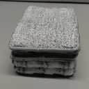 JOYMOOP Flat Mop Pads, Microfiber Mop Cleaning Pads, Washable Pads, Pads Replacement Flat Mop or Mop Bucket Set, Pack of 4 Refills 13inch - Grey and Stripe