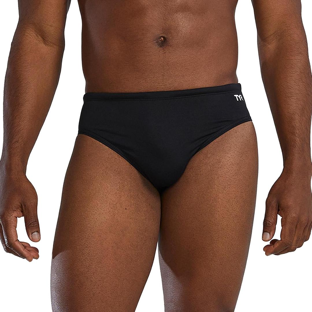 TYR Men's Durafast Elite Racer Brief Swimsuit,size 32