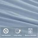 Comfort Spaces 100% Cotton Sheet Set Breathable, Lightweight, Soft with 14" Elastic Pocket Fits up to 16" Mattress, All Season Cozy Bedding, Matching Pillow Case, Queen Blue 4 Piece