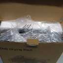 Urackify Stainless Steel Dish Drying Rack - Dish Drainer for Kitchen Counter, Extendable Drainboard with Foldable, Space-Saving Cup & Bowl Organizer, Includes Knife and Utensil Holder, Gray