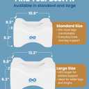 Everlasting Comfort Memory Foam Knee Pillow for Side Sleepers Sciatica Pain Relief Pillow, Removable Strap Support Leg Pillows for Sleeping Alignment, Knees, Back & Hip Cushion