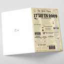 2 x Happy 17th Birthday Gift for Girls Boys, Funny 17 Year Old Bday Greeting Card for Him Her, Best Seventeen Birthday Decoration for Daughter Son