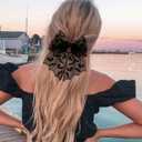 6 x Halloween Bat Bow Hair Clips Black Bat Hair Bows Hair Barrettes Bats Mesh Tulle Hair Pins Halloween Hair Accessories for Women Girls