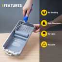 Mister Rui Microfiber Paint Roller Covers 4 Inch, 40 Pack Small Paint Roller Covers with Roller Frame Kit, Mini Paint Rollers for Painting Walls, Paint Supplies for House Painting